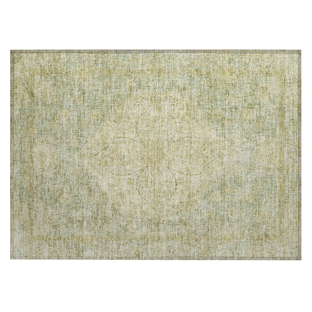 Machine Washable Indoor/Outdoor Chantille ACN2136 Sage 1'8" x 2'6" Rug