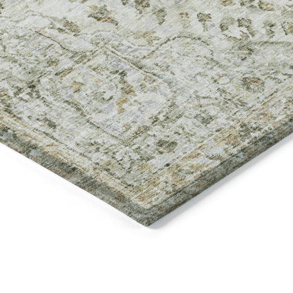 Machine Washable Indoor/Outdoor Chantille ACN2138 Ivory 1'8" x 2'6" Rug