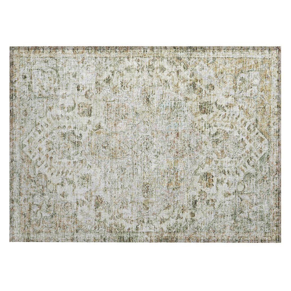 Machine Washable Indoor/Outdoor Chantille ACN2138 Ivory 1'8" x 2'6" Rug