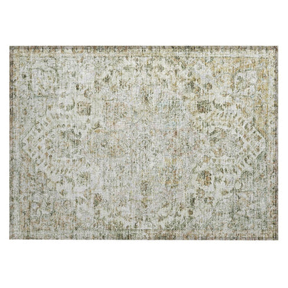 Machine Washable Indoor/Outdoor Chantille ACN2138 Ivory 1'8" x 2'6" Rug