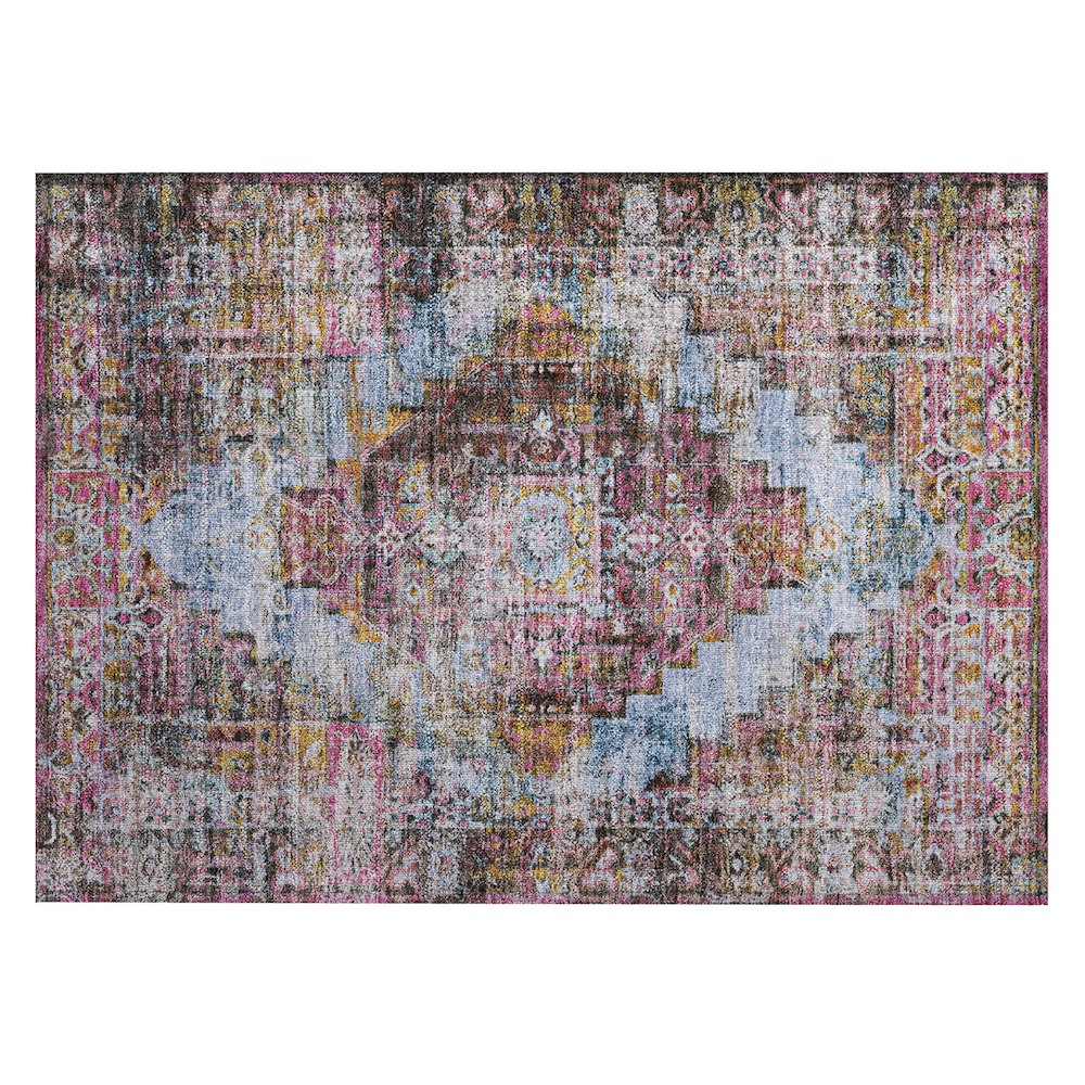Machine Washable Indoor/Outdoor Chantille ACN2139 Pink 1'8" x 2'6" Rug