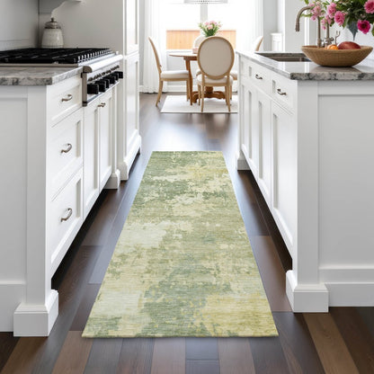 Machine Washable Indoor/Outdoor Chantille ACN2142 Aloe 2'3" x 7'6" Runner Rug