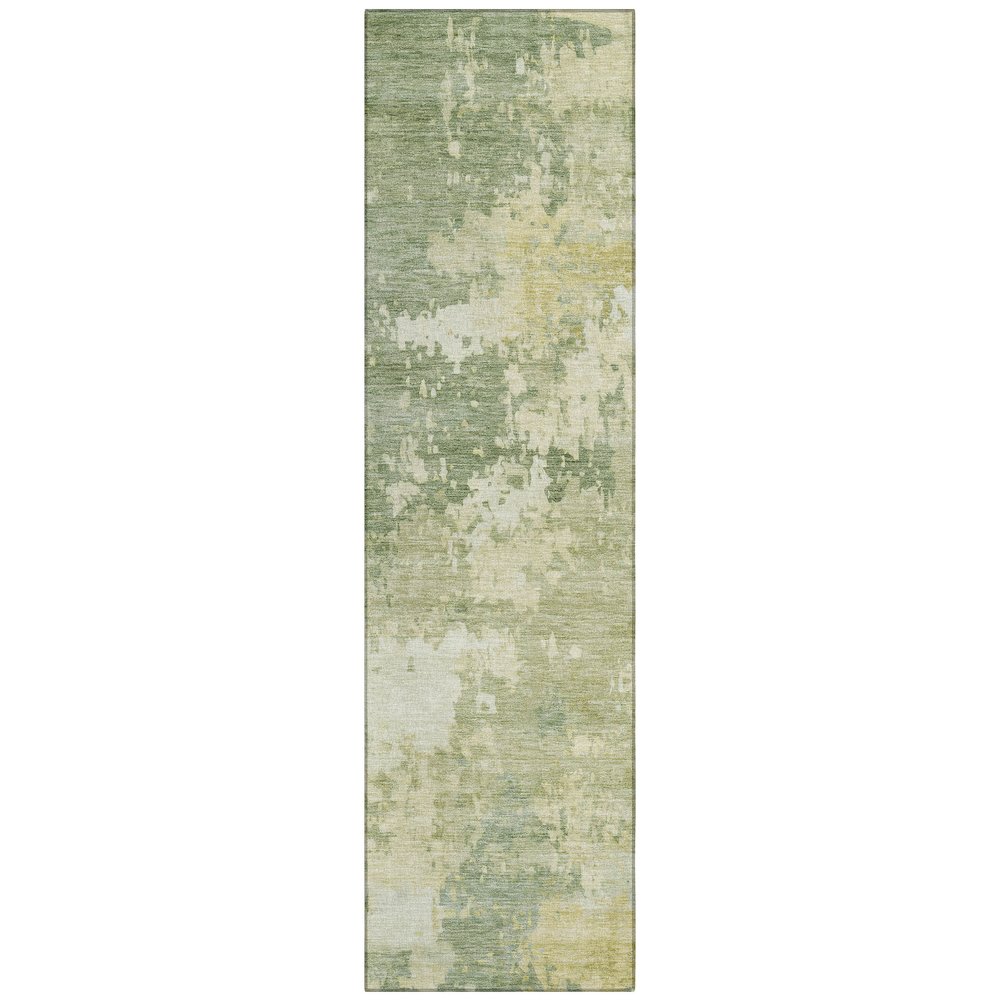 Machine Washable Indoor/Outdoor Chantille ACN2142 Aloe 2'3" x 7'6" Runner Rug