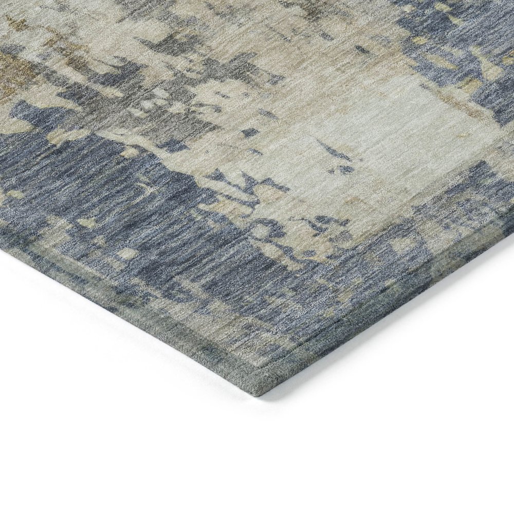 Machine Washable Indoor/Outdoor Chantille ACN2142 Blue 1'8" x 2'6" Rug