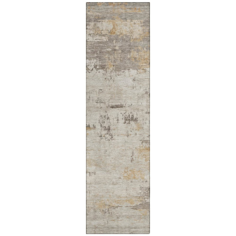Machine Washable Indoor/Outdoor Chantille ACN2145 Putty 2'3" x 7'6" Runner Rug
