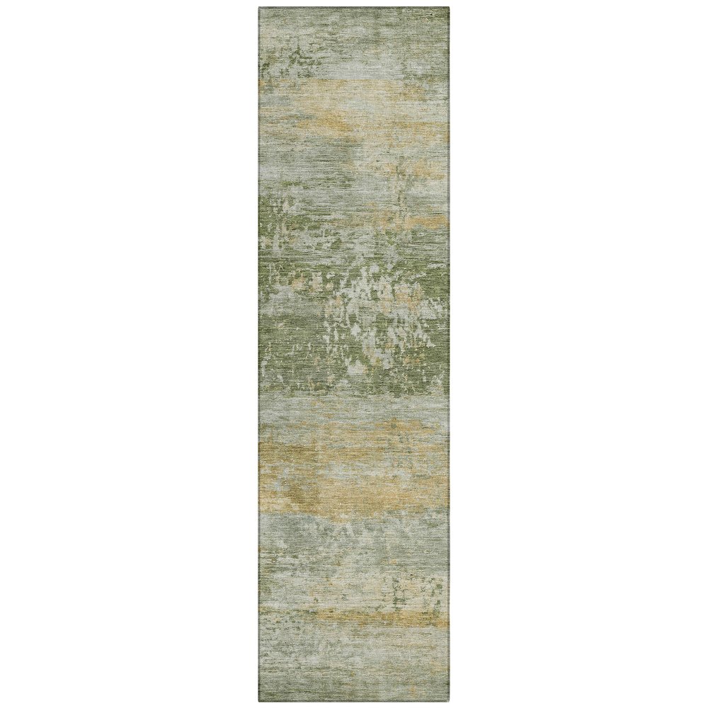 Machine Washable Indoor/Outdoor Chantille ACN2146 Aloe 2'3" x 7'6" Runner Rug