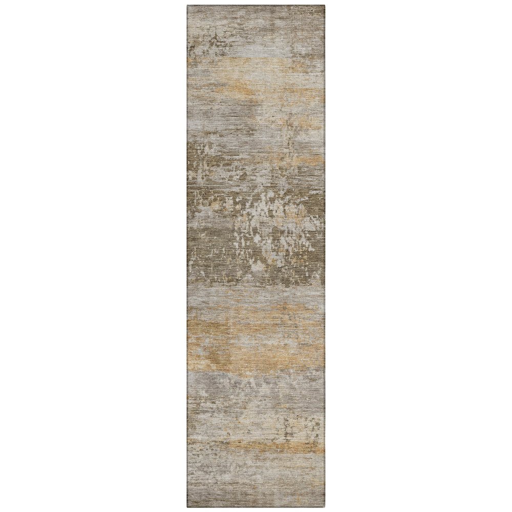 Machine Washable Indoor/Outdoor Chantille ACN2146 Brown 2'3" x 7'6" Runner Rug