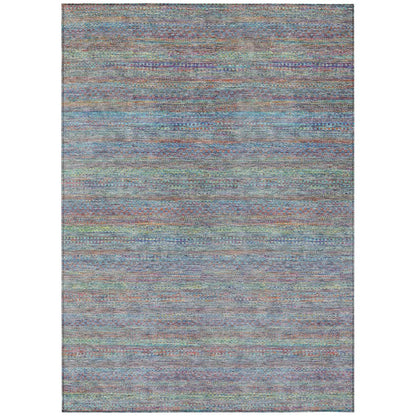 Machine Washable Indoor/Outdoor Chantille ACN2148 Blue 2'6" x 3'10" Rug