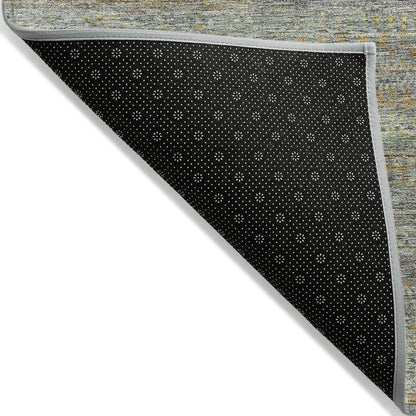 Machine Washable Indoor/Outdoor Chantille ACN2148 Gray 1'8" x 2'6" Rug