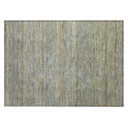 Machine Washable Indoor/Outdoor Chantille ACN2148 Gray 1'8" x 2'6" Rug