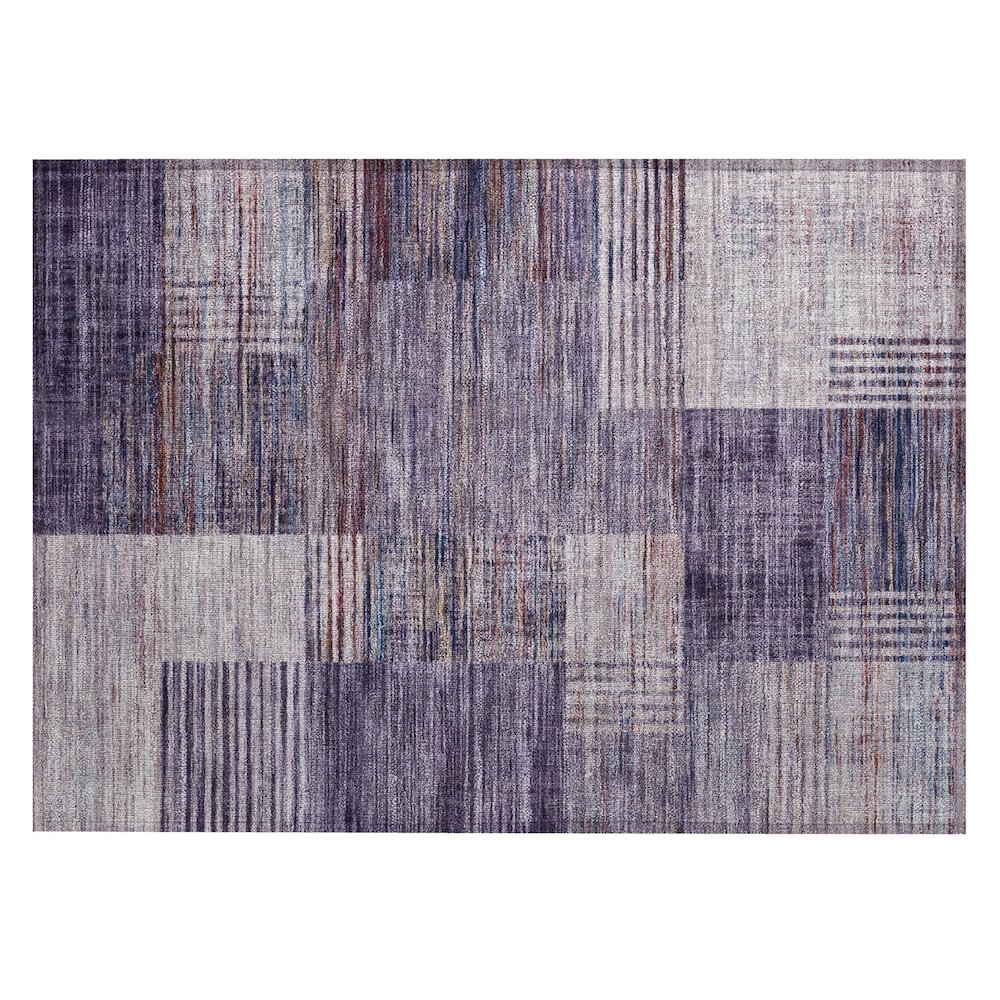 Machine Washable Indoor/Outdoor Chantille ACN2149 Plum 1'8" x 2'6" Rug