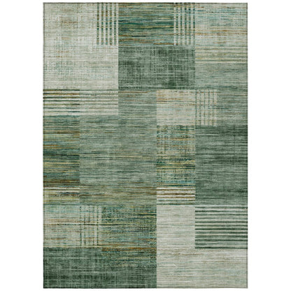Machine Washable Indoor/Outdoor Chantille ACN2149 Teal 2'6" x 3'10" Rug