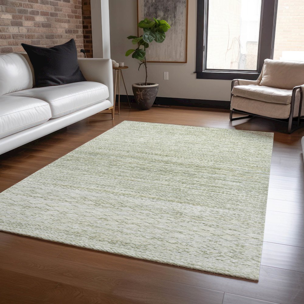 Machine Washable Indoor/Outdoor Chantille ACN2150 Sage 2'6" x 3'10" Rug