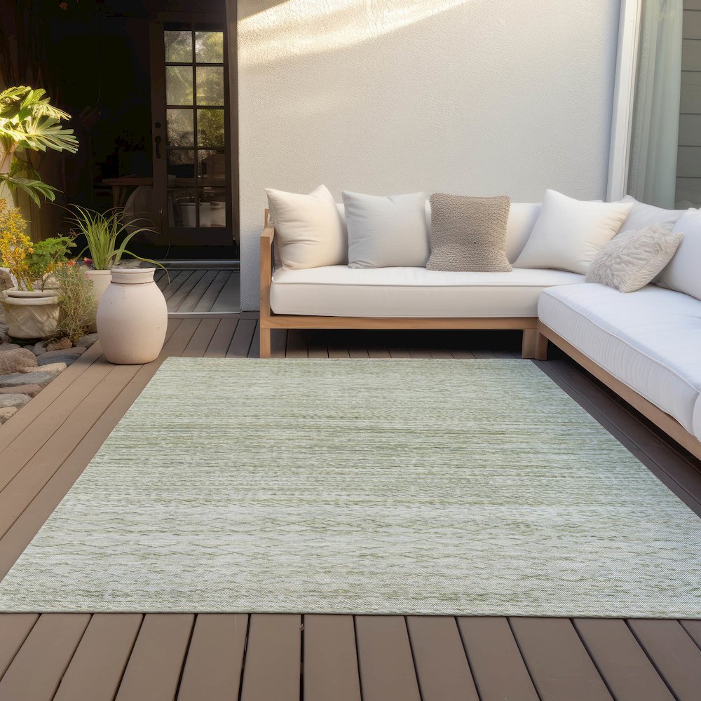 Machine Washable Indoor/Outdoor Chantille ACN2150 Sage 2'6" x 3'10" Rug
