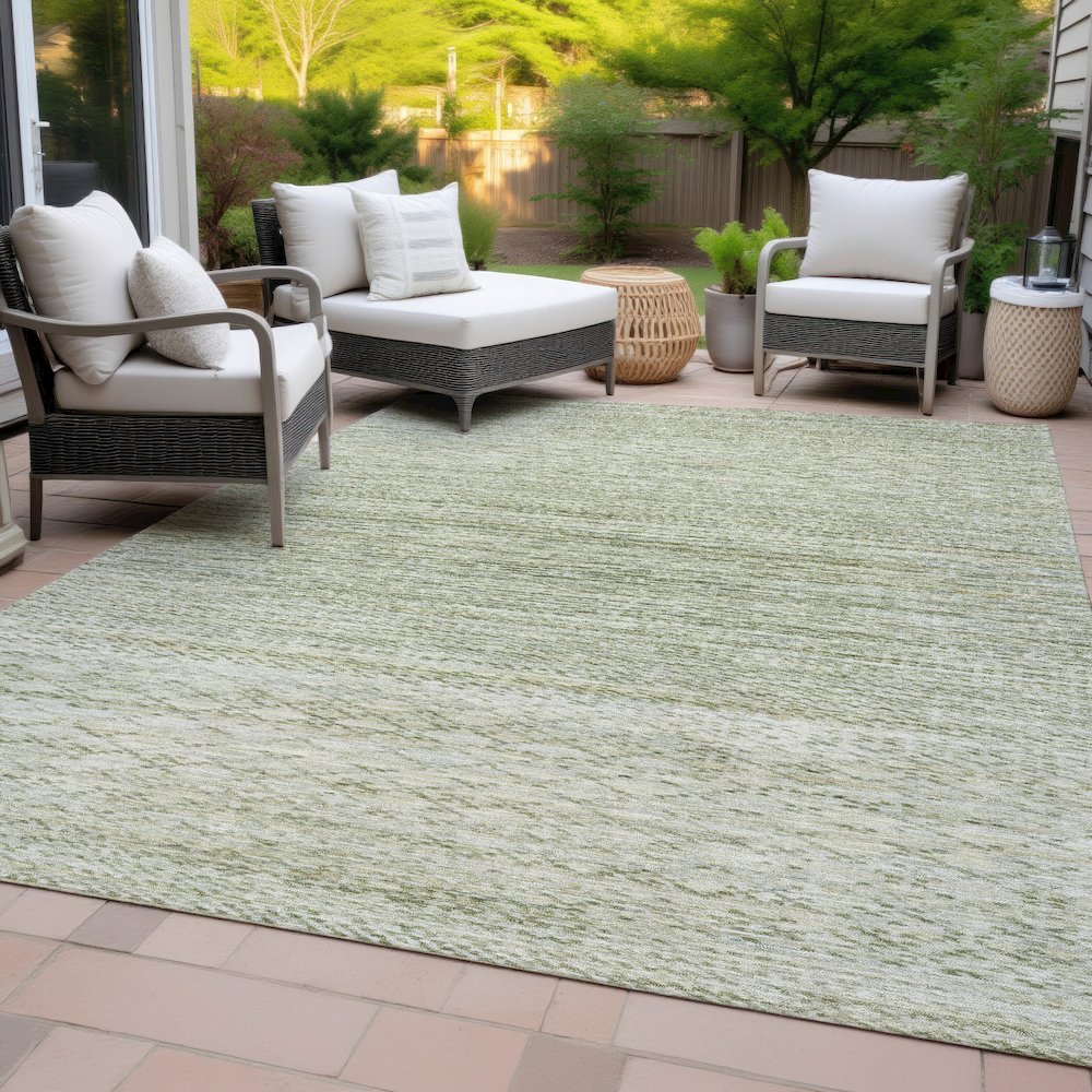 Machine Washable Indoor/Outdoor Chantille ACN2150 Sage 2'6" x 3'10" Rug