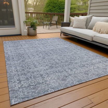 Machine Washable Indoor/Outdoor Chantille ACN2152 Blue 2'6" x 3'10" Rug