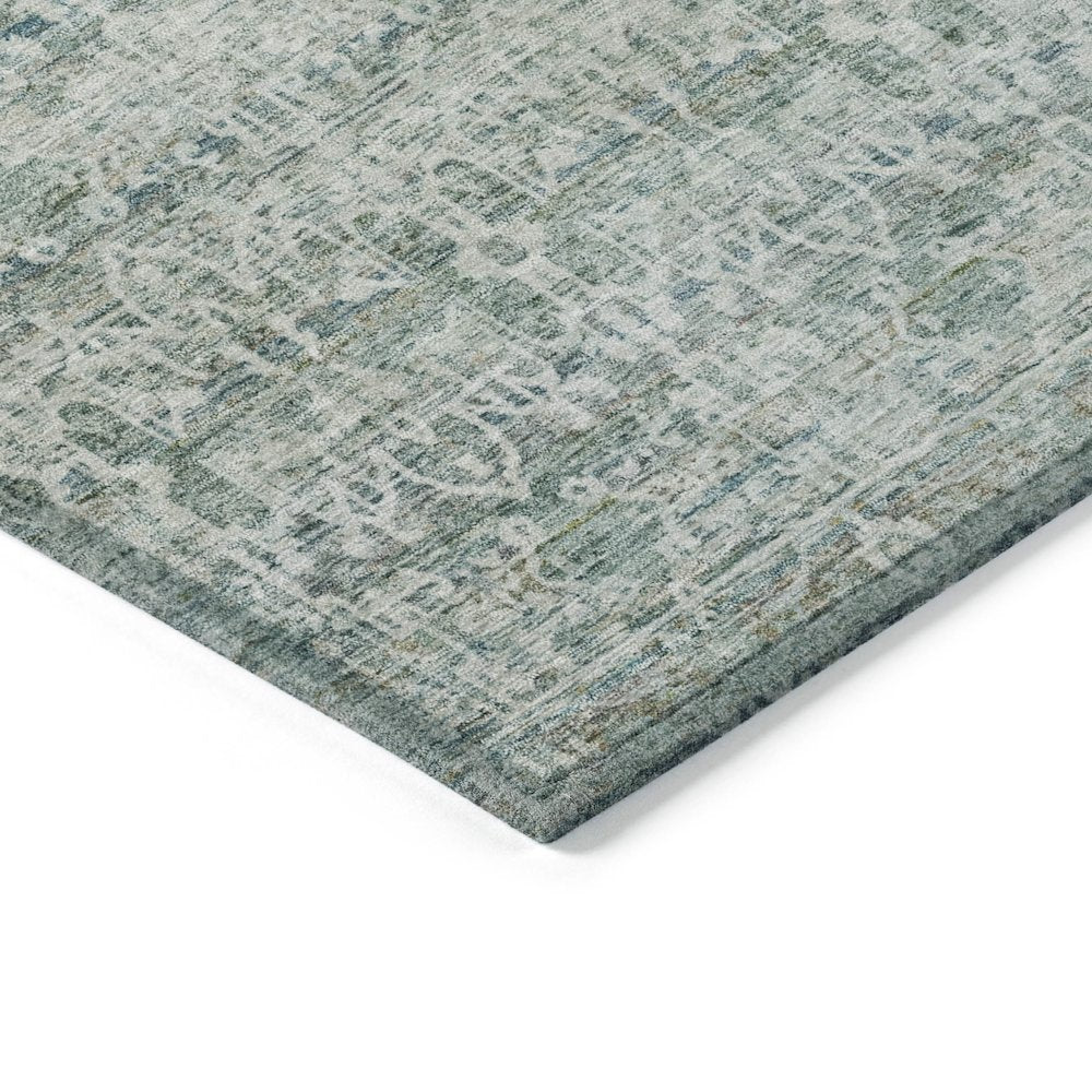 Machine Washable Indoor/Outdoor Chantille ACN2152 Teal 1'8" x 2'6" Rug