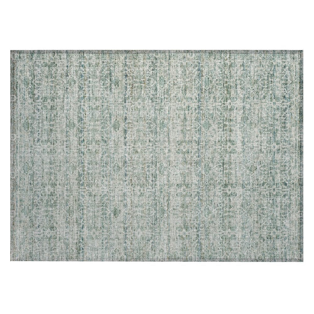 Machine Washable Indoor/Outdoor Chantille ACN2152 Teal 1'8" x 2'6" Rug