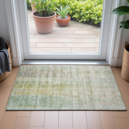 Machine Washable Indoor/Outdoor Chantille ACN2153 Linen 1'8" x 2'6" Rug
