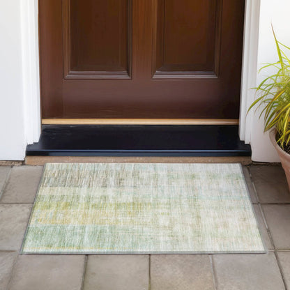 Machine Washable Indoor/Outdoor Chantille ACN2153 Linen 1'8" x 2'6" Rug