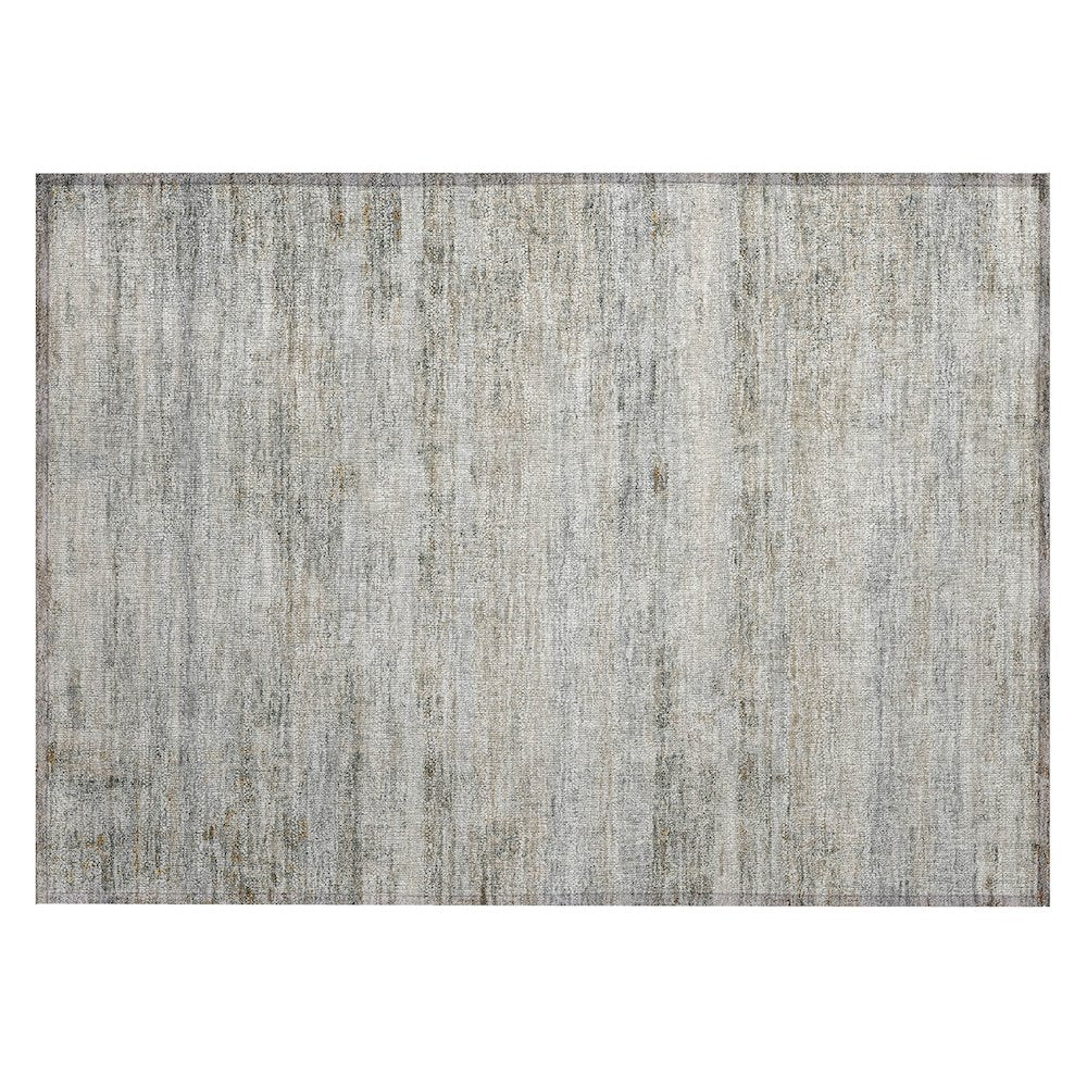 Machine Washable Indoor/Outdoor Chantille ACN2154 Granite 1'8" x 2'6" Rug