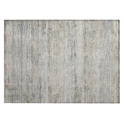 Machine Washable Indoor/Outdoor Chantille ACN2154 Granite 1'8" x 2'6" Rug