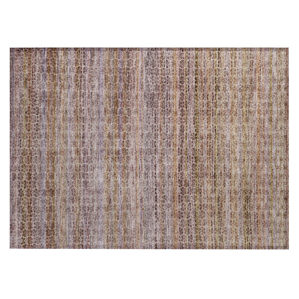 Machine Washable Indoor/Outdoor Chantille ACN2155 Khaki 1'8" x 2'6" Rug