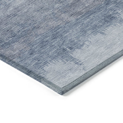 Machine Washable Indoor/Outdoor Chantille ACN2156 Blue 1'8" x 2'6" Rug