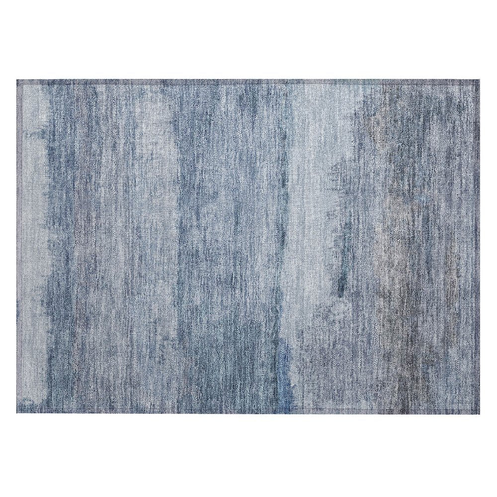 Machine Washable Indoor/Outdoor Chantille ACN2156 Blue 1'8" x 2'6" Rug