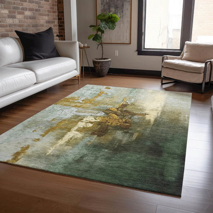 Machine Washable Indoor/Outdoor Chantille ACN2157 Brown 2'6" x 3'10" Rug
