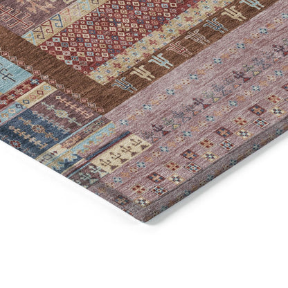 Machine Washable Indoor/Outdoor Chantille ACN2160 Red 1'8" x 2'6" Rug