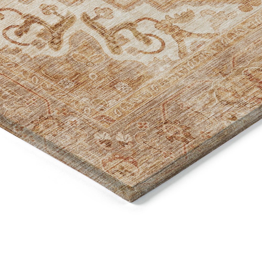 Machine Washable Indoor/Outdoor Chantille ACN2164 Copper 1'8" x 2'6" Rug