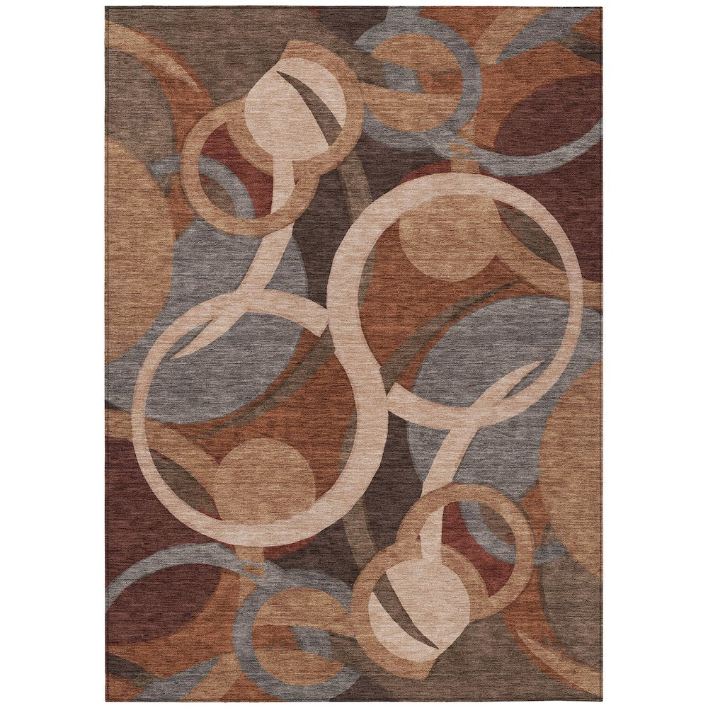 Machine Washable Indoor/Outdoor Chantille ACN2167 Burgundy 2'6" x 3'10" Rug