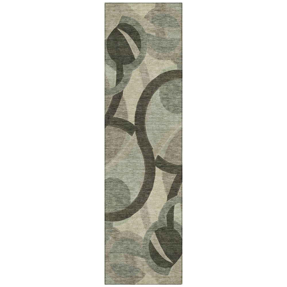 Machine Washable Indoor/Outdoor Chantille ACN2168 Brown 2'3" x 7'6" Runner Rug