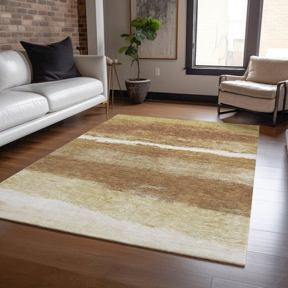 Machine Washable Indoor/Outdoor Chantille ACN2169 Paprika 2'6" x 3'10" Rug
