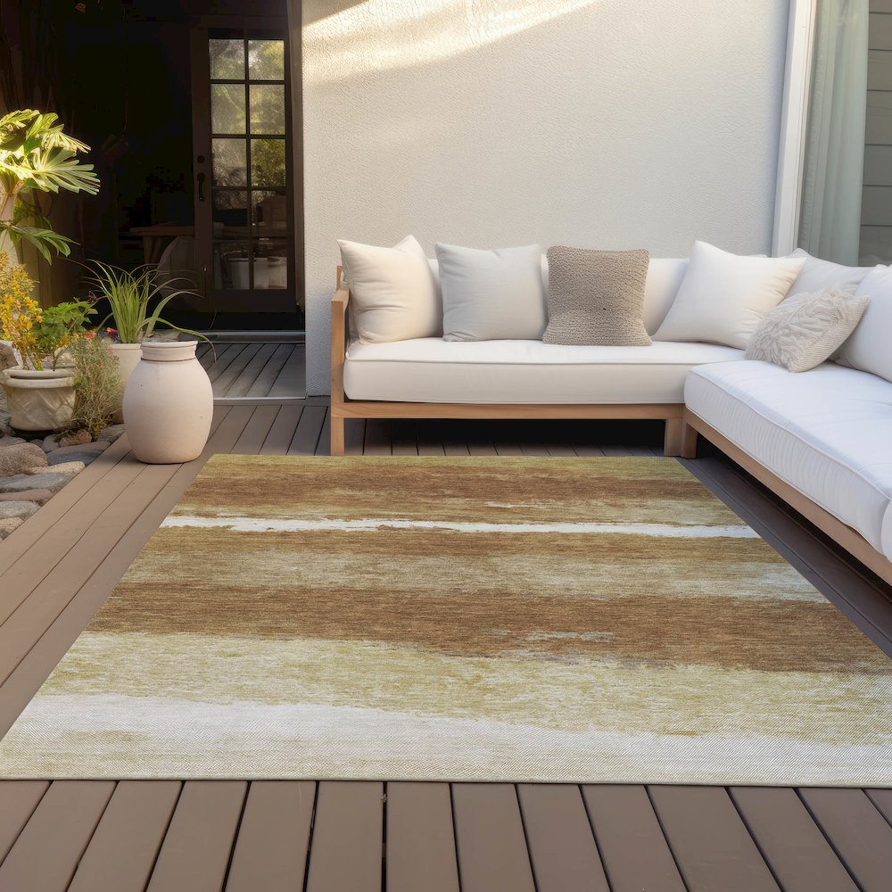 Machine Washable Indoor/Outdoor Chantille ACN2169 Paprika 2'6" x 3'10" Rug