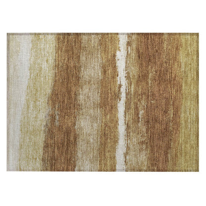 Machine Washable Indoor/Outdoor Chantille ACN2169 Paprika 1'8" x 2'6" Rug