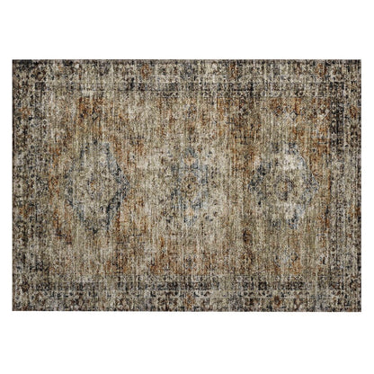 Machine Washable Indoor/Outdoor Chantille ACN2170 Copper 1'8" x 2'6" Rug