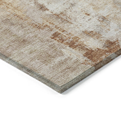 Machine Washable Indoor/Outdoor Chantille ACN2171 Copper 1'8" x 2'6" Rug