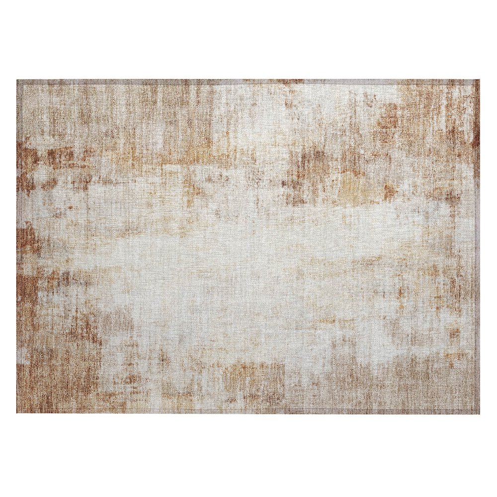 Machine Washable Indoor/Outdoor Chantille ACN2171 Copper 1'8" x 2'6" Rug