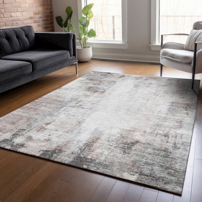 Machine Washable Indoor/Outdoor Chantille ACN2171 Taupe 2'6" x 3'10" Rug