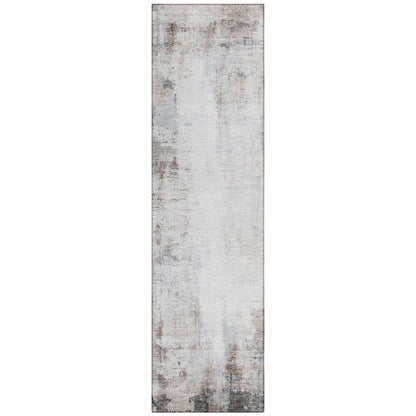 Machine Washable Indoor/Outdoor Chantille ACN2171 Taupe 2'3" x 7'6" Runner Rug