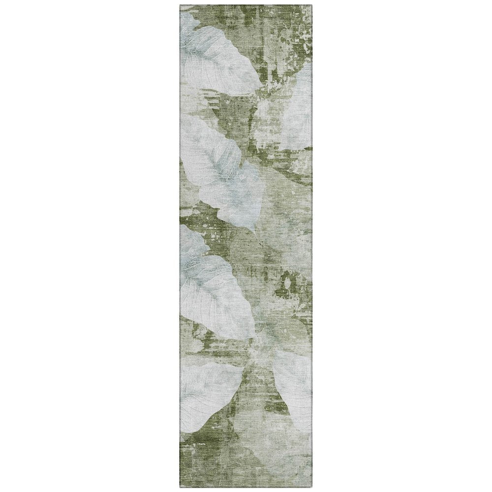 Machine Washable Indoor/Outdoor Chantille ACN2172 Aloe 2'3" x 7'6" Runner Rug