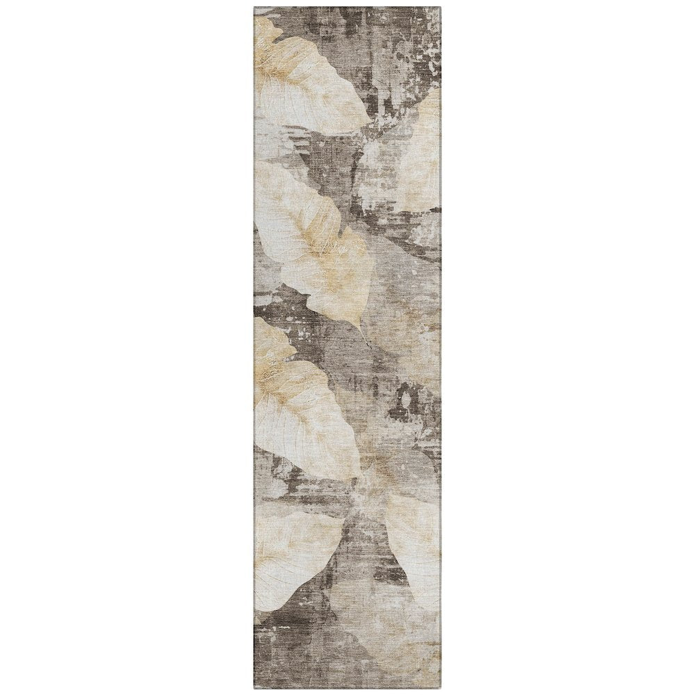 Machine Washable Indoor/Outdoor Chantille ACN2172 Brown 2'3" x 7'6" Runner Rug