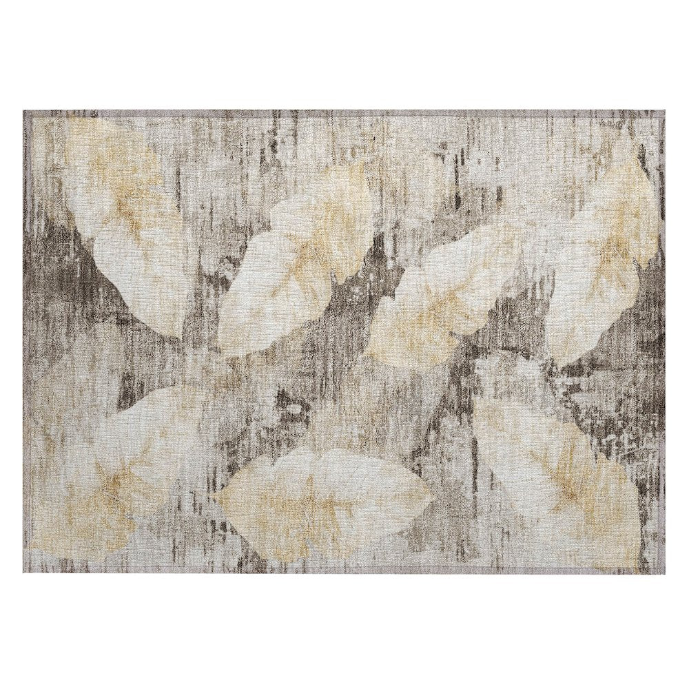 Machine Washable Indoor/Outdoor Chantille ACN2172 Brown 1'8" x 2'6" Rug