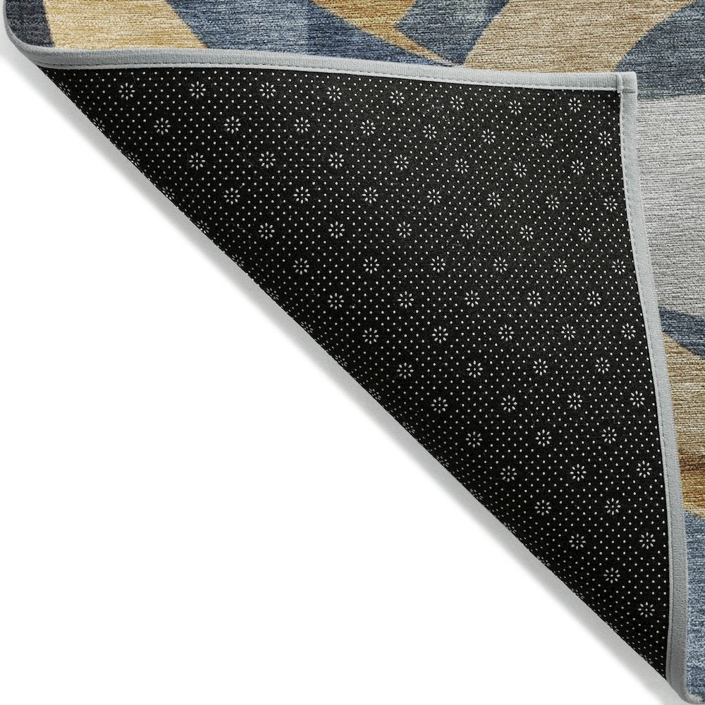 Machine Washable Indoor/Outdoor Chantille ACN2175 Blue 1'8" x 2'6" Rug