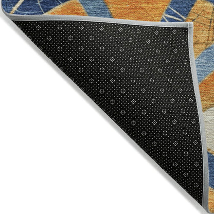 Machine Washable Indoor/Outdoor Chantille ACN2178 Blue 1'8" x 2'6" Rug