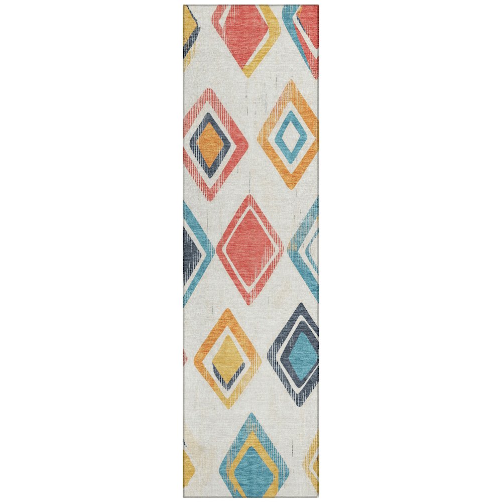 Machine Washable Indoor/Outdoor Chantille ACN2180 Ivory 2'3" x 7'6" Runner Rug