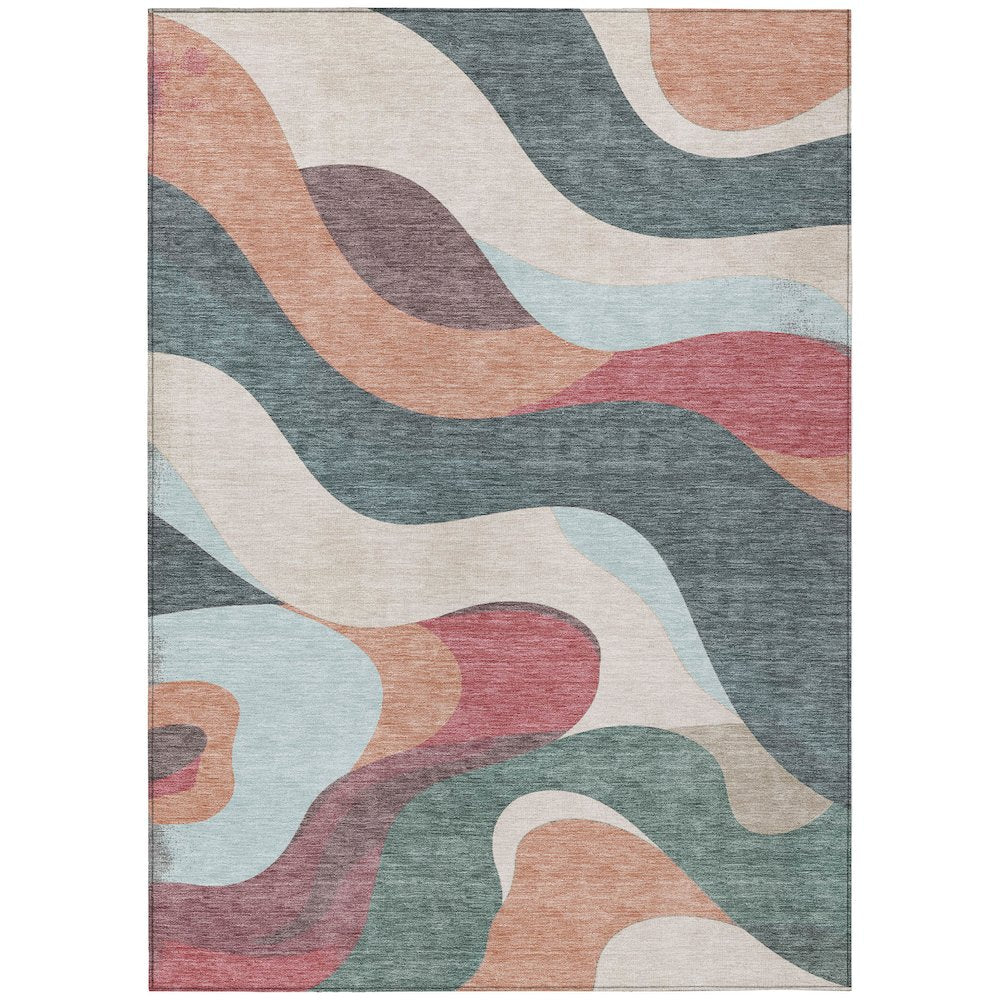 Machine Washable Indoor/Outdoor Chantille ACN2186 Coral 2'6" x 3'10" Rug