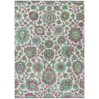 Machine Washable Indoor/Outdoor Chantille ACN2187 Mint 2'6" x 3'10" Rug